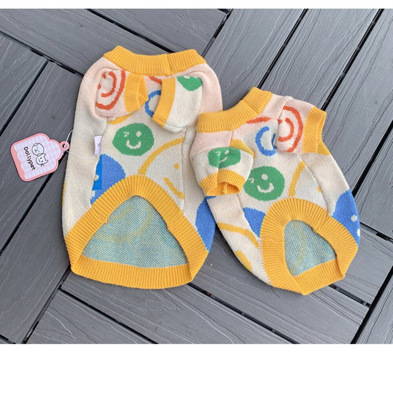 Rūbai augintiniams Rudens Žiema Šiltas Megztinis Mažas Šuo Mados Vilnos paltas Katė Mielas Megztinis Šuniukas Mielas Striukė Jorkšyro taksas