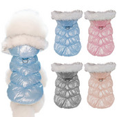 Vjetrootporna zimska topla odjeća za kućne ljubimce za male srednje pse Puhani kaput Vodootporna deblja majica s kapuljačom za pse Odjeća s kapuljačom za čivavu