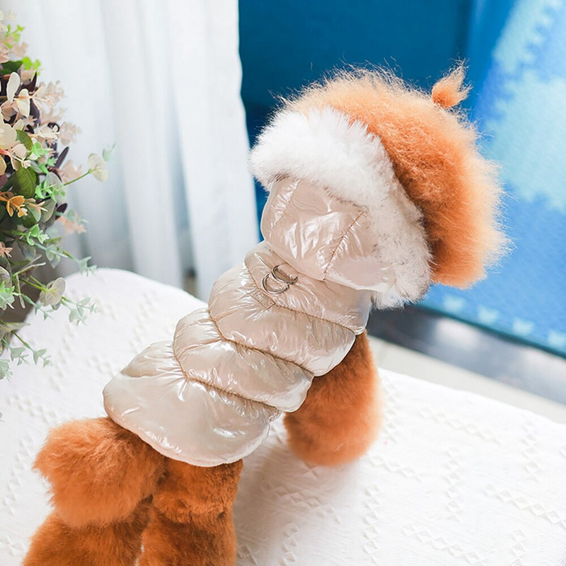 Vjetrootporna zimska topla odjeća za kućne ljubimce za male srednje pse Puhani kaput Vodootporna deblja majica s kapuljačom za pse Odjeća s kapuljačom za čivavu