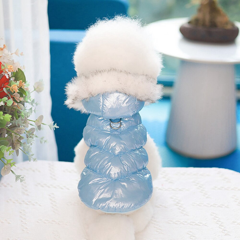 Vjetrootporna zimska topla odjeća za kućne ljubimce za male srednje pse Puhani kaput Vodootporna deblja majica s kapuljačom za pse Odjeća s kapuljačom za čivavu