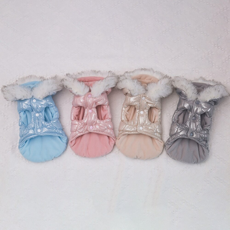 Vjetrootporna zimska topla odjeća za kućne ljubimce za male srednje pse Puhani kaput Vodootporna deblja majica s kapuljačom za pse Odjeća s kapuljačom za čivavu