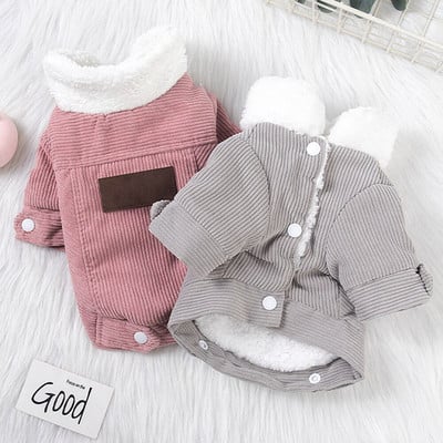 Дрехи за кучета Есен Зима Кученце Pet Dog Coat Jacket For Small Medium Dogs Thicken Warm Chihuahua Yorkies Clothes Pets Clothing