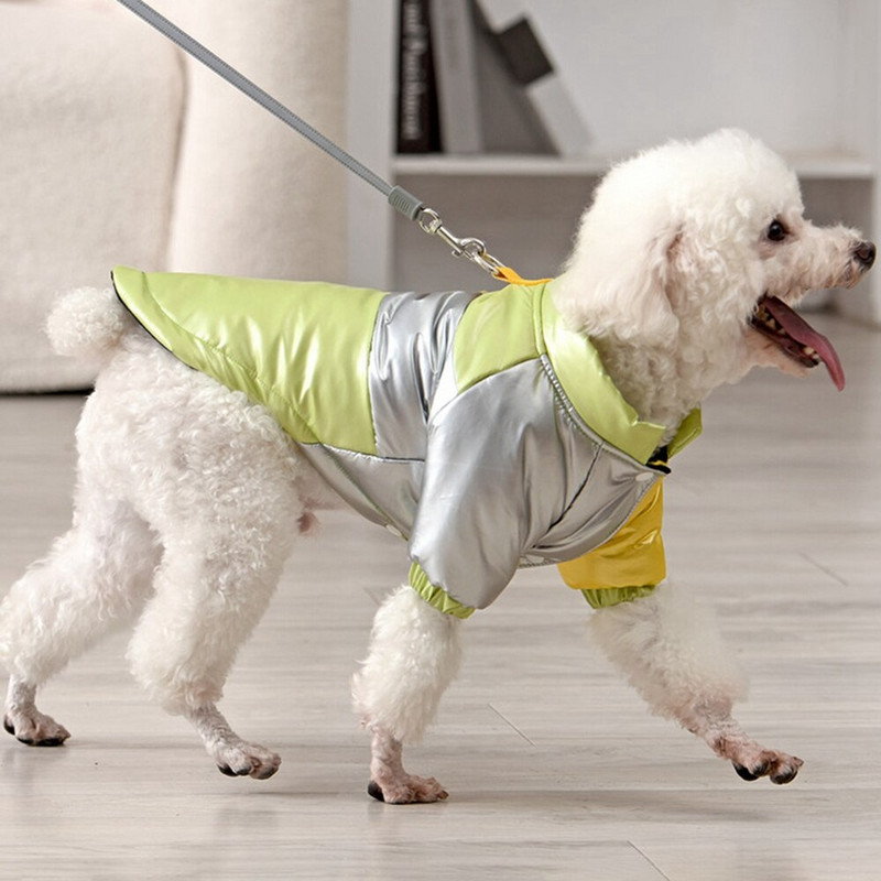 Odjeća za pse s prstenom za povlačenje Vodootporni kaput za štene Zimska topla podstavljena jakna za srednje velike pse po hladnom vremenu Chihuahua