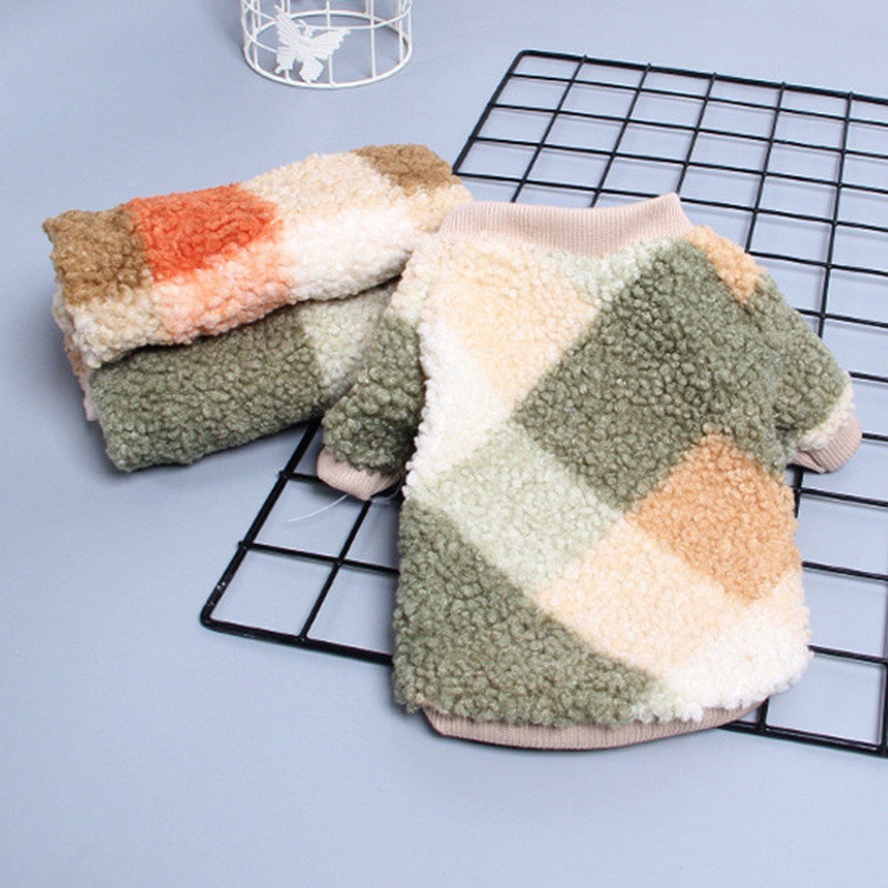 Zimski topli džemper za pse od flisa Pulover Kostim za štene Mače Odjeća s okruglim izrezom Udoban kostim Majica za male pse