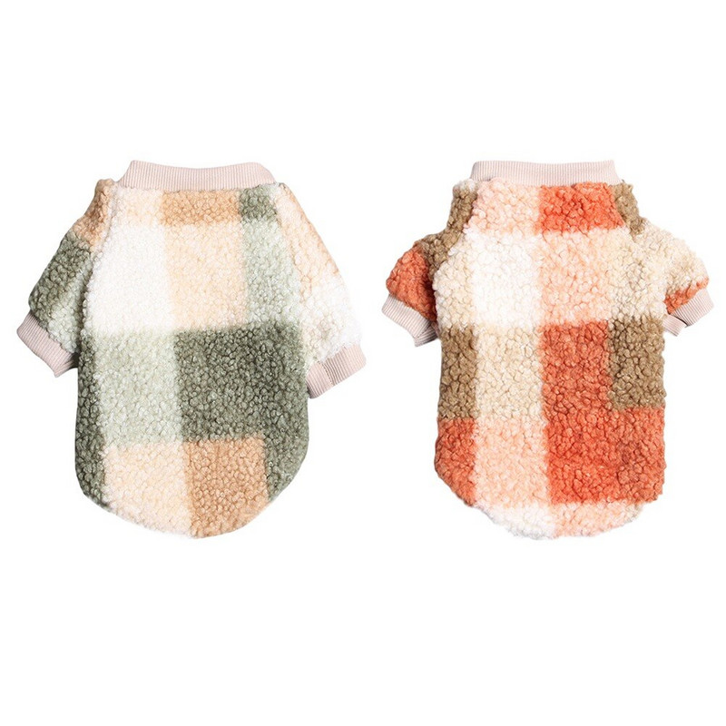 Zimski topli džemper za pse od flisa Pulover Kostim za štene Mače Odjeća s okruglim izrezom Udoban kostim Majica za male pse