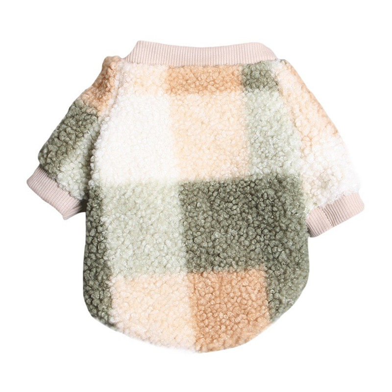 Zimski topli džemper za pse od flisa Pulover Kostim za štene Mače Odjeća s okruglim izrezom Udoban kostim Majica za male pse