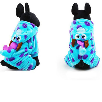 Καυτές εκπτώσεις Ρούχα για σκύλους κατοικίδιων ζώων σε κρύες χειμερινές φόρμες Visual Blue Dragon Dog Coats Dog Parkas for Small Dog outfit Product