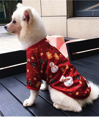 Χριστουγεννιάτικα ρούχα για σκύλους Γιλέκο ρούχων για κατοικίδια για μικρό σκύλο γάτα στολή κουταβιού Χαριτωμένο γατάκι Στολή Chihuahua για κουτάβι αρκουδάκι