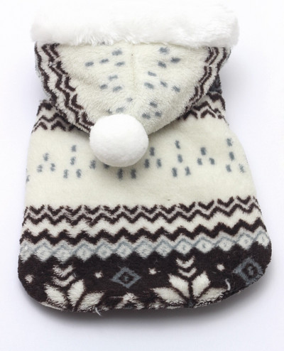 Haină de iarnă pentru câini, cu glugă, îmbrăcăminte rezistentă la vânt pentru animale de companie, căptușită cu lână, jachetă caldă pentru cățeluș, groasă, vreme rece, haine căptușite în aer liber.