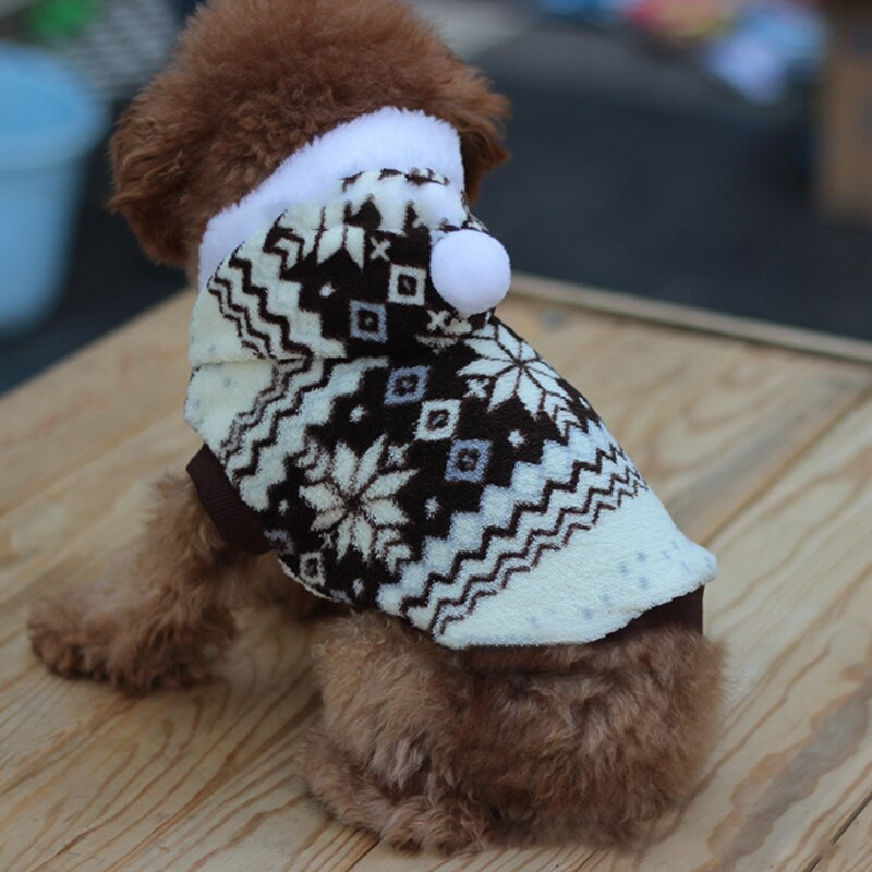 Haină de iarnă pentru câini, cu glugă, îmbrăcăminte rezistentă la vânt pentru animale de companie, căptușită cu lână, jachetă caldă pentru cățeluș, groasă, vreme rece, haine căptușite în aer liber.