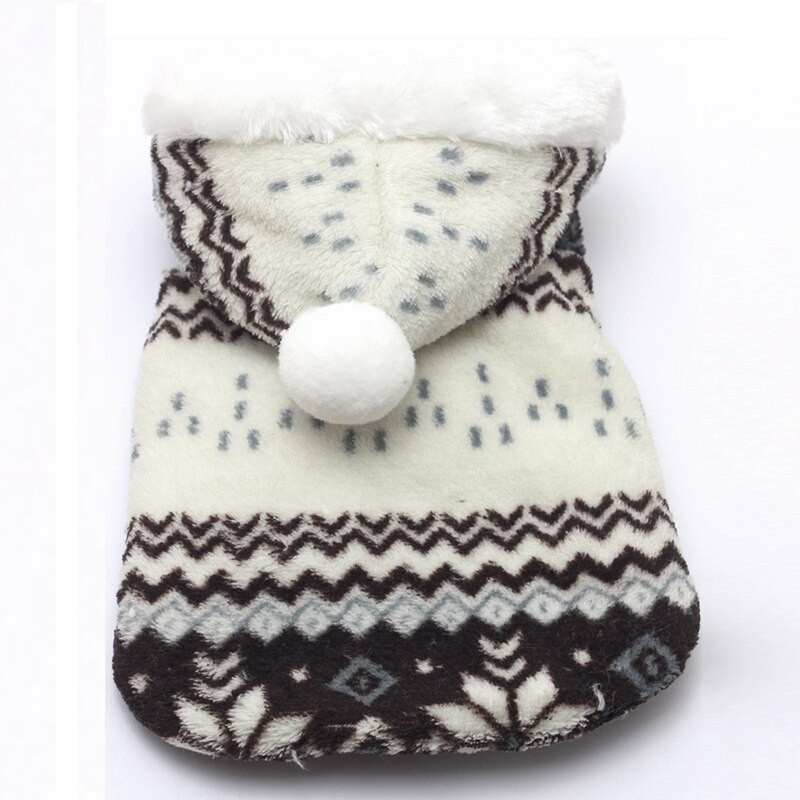 Haină de iarnă pentru câini, cu glugă, îmbrăcăminte rezistentă la vânt pentru animale de companie, căptușită cu lână, jachetă caldă pentru cățeluș, groasă, vreme rece, haine căptușite în aer liber.