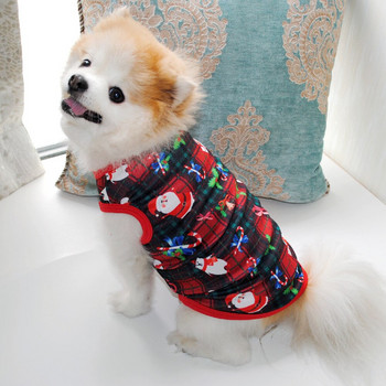 Χριστουγεννιάτικα ρούχα για σκύλους Πρωτοχρονιάτικα κατοικίδια Ρούχα σκυλιών για μικρομεσαίους σκύλους Στολή Chihuahua για κατοικίδια Ζεστά ρούχα για σκύλους Yorkshire