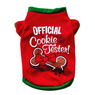 Kalėdiniai šunų drabužiai Naujieji metai augintiniai šunų drabužiai mažiems ir vidutiniams šunims Kostiumas Čihuahua naminių gyvūnėlių marškinėliai Šilti šunų drabužiai Jorkšyras