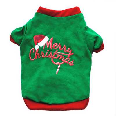 Kalėdiniai šunų drabužiai Naujieji metai augintiniai šunų drabužiai mažiems ir vidutiniams šunims Kostiumas Čihuahua naminių gyvūnėlių marškinėliai Šilti šunų drabužiai Jorkšyras