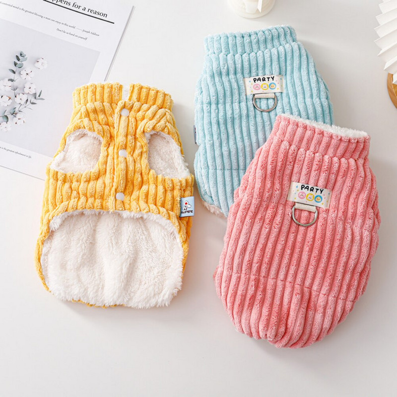 Lemmikloomariided Sügistalvine Vest Väike koer Soe Mood Rakmed Kassi Armas Villane Kampsun Kutsikas Paks Kasukas Chihuahua Bulldog Puudel