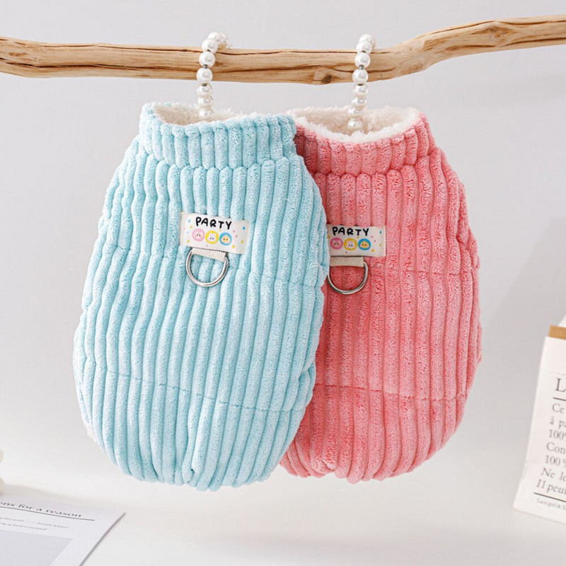 Lemmikloomariided Sügistalvine Vest Väike koer Soe Mood Rakmed Kassi Armas Villane Kampsun Kutsikas Paks Kasukas Chihuahua Bulldog Puudel