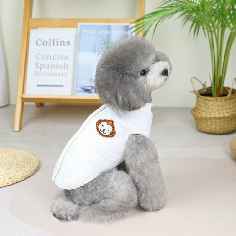 Soe vest Sügistalvine Lemmikloomariided Keskmine Väike koer Soe Velvet Vastupidav külmale Kassipoeg Kutsikas Solid Vest Chihuahua Yorkshire Puudel