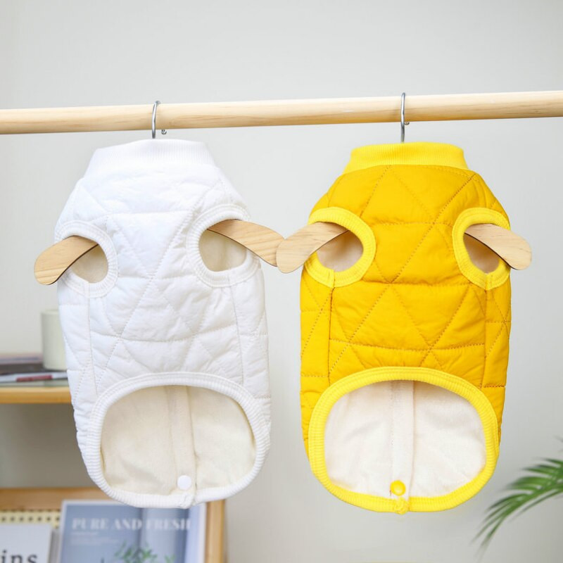 Soe vest Sügistalvine Lemmikloomariided Keskmine Väike koer Soe Velvet Vastupidav külmale Kassipoeg Kutsikas Solid Vest Chihuahua Yorkshire Puudel