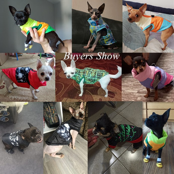 Ζεστά ρούχα για σκύλους για μικρό σκύλο, αντιανεμικό χειμωνιάτικο παλτό για σκύλους κατοικίδιων ζώων, μπουφάν με επένδυση Ρούχα για κουτάβι Γιλέκο Γιορκι Τσιουάουα