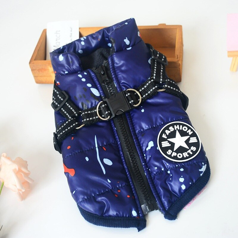 S-4XL Zimska topla jakna za velike pse s pojasom Odjeća za pse za labradore Vodootporni kaput za velike pse Odjevna oprema za francuske buldoge