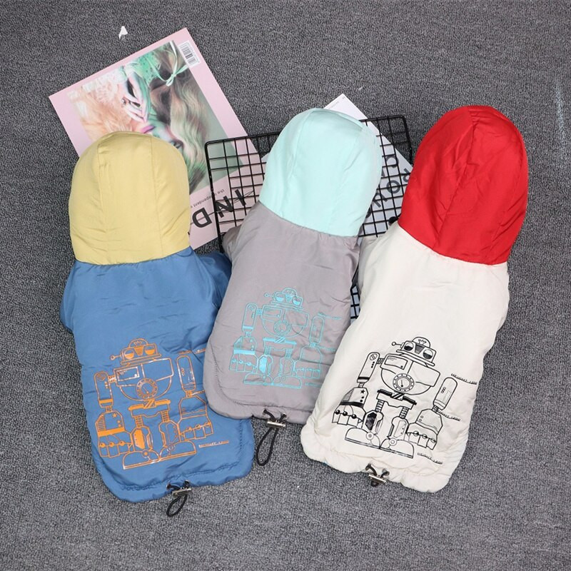 Stori šilti rūbai Madingi Užtrauktuku Megztinis Mielas Animacinis Raštas Rudens žieminis megztinis katės striukė Čihuahua Jorkšyro pudelis