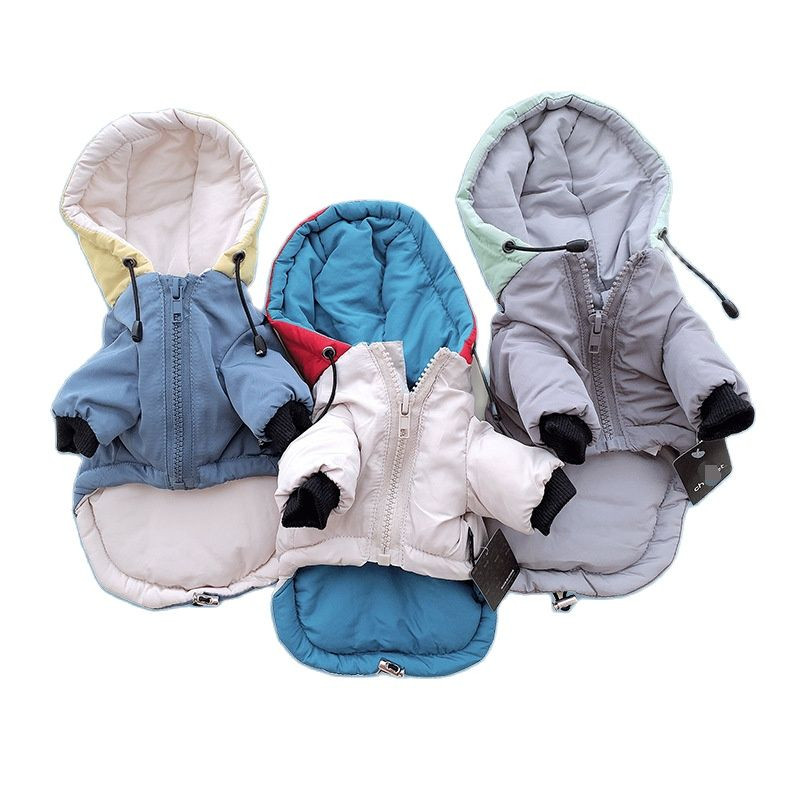 Stori šilti rūbai Madingi Užtrauktuku Megztinis Mielas Animacinis Raštas Rudens žieminis megztinis katės striukė Čihuahua Jorkšyro pudelis