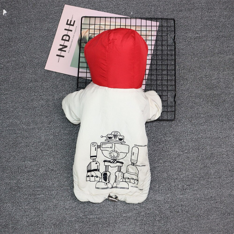 Stori šilti rūbai Madingi Užtrauktuku Megztinis Mielas Animacinis Raštas Rudens žieminis megztinis katės striukė Čihuahua Jorkšyro pudelis