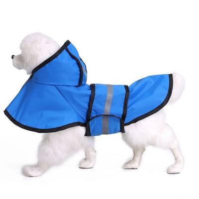 Pelernă de ploaie pentru câini de talie mare pentru cățeluș Golden Retriever Franch Bulldog Pug Poncho Capă de ploaie reflectorizată pentru câini Haine impermeabilă pentru câini York