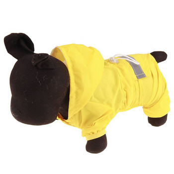 Αδιάβροχο παλτό για σκύλους κατοικίδιων ζώων Αδιάβροχο γάτας Αδιάβροχο για εξωτερικούς χώρους Κουκούλα ένδυση Jumpsuit Puppy Rainy Day Casual αδιάβροχο μπουφάν Προμήθειες για κατοικίδια