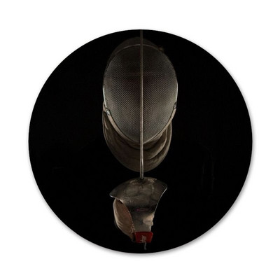 Tvoros folija Saber Epee Piktogramos Smeigtukai Ženkliuko apdaila Sagės Metaliniai ženkleliai drabužiams Kuprinės puošimas