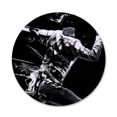 Tvoros folija Saber Epee Piktogramos Smeigtukai Ženkliuko apdaila Sagės Metaliniai ženkleliai drabužiams Kuprinės puošimas