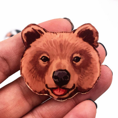 1 KOM. Ljupke oznake sa životinjama. Ikona slatkog psa iz crtića. Broševi. Odjeća. Dekoracija ruksaka. Pokloni za zabavu. Rođendanski darovi.