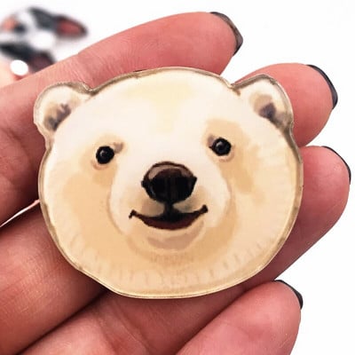 1 KOM. Ljupke oznake sa životinjama. Ikona slatkog psa iz crtića. Broševi. Odjeća. Dekoracija ruksaka. Pokloni za zabavu. Rođendanski darovi.