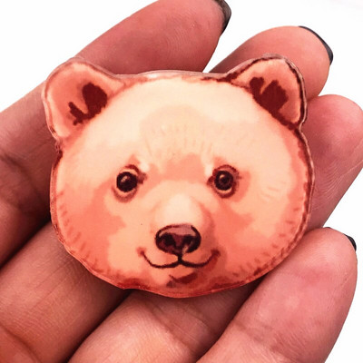 1 KOM. Ljupke oznake sa životinjama. Ikona slatkog psa iz crtića. Broševi. Odjeća. Dekoracija ruksaka. Pokloni za zabavu. Rođendanski darovi.