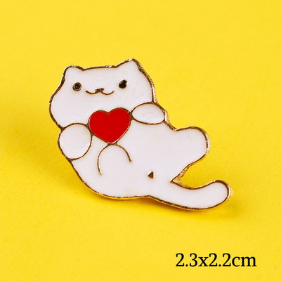 Rahulikult armsad kassid Märgid riiete jaoks Loomade emaili nööpnõelad seljakottide jaoks riided reväärinõelad seljakoti märgid Märk Ehted kingitus