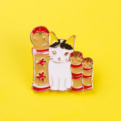 Rahulikult armsad kassid Märgid riiete jaoks Loomade emaili nööpnõelad seljakottide jaoks riided reväärinõelad seljakoti märgid Märk Ehted kingitus