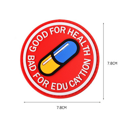 PVC Patch Märgid Pill Star/Duck Dot Touch My 3D PVC Patch Outdoor DIY MÄRGID rõivaste Kiivri mütsi jaoks