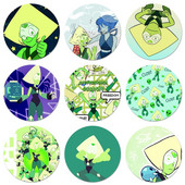 58 mm STEVEN UNIVERSE PERIDOT ikoonid nööpnõelad märgi kaunistus prossid metallist märgid seljakoti kaunistamiseks
