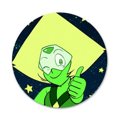 58 mm STEVEN UNIVERSE PERIDOT ikoonid nööpnõelad märgi kaunistus prossid metallist märgid seljakoti kaunistamiseks