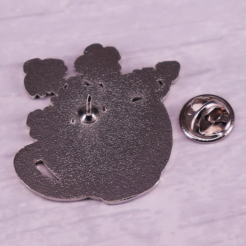 C3099 Spill the tea Divat Rajzfilm Zománc Pins Pasztell virágok és teáscsésze Bross Farmer dzsekik Jelvény Brossok Női Ékszerek