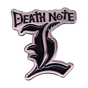 C2112 Death Note Аниме Творчество Твърд емайлиран щифт Значка Раница Яка Ревер Бижута Приятели Рожден ден Подаръци за деца
