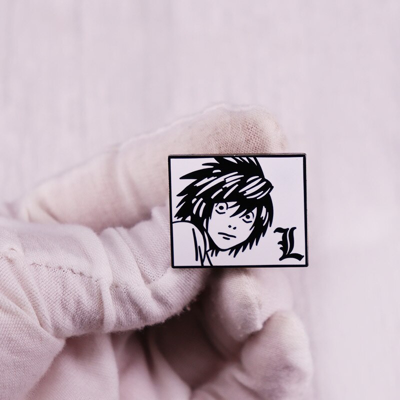 C2112 Death Note Anime Kūrybiškumas Kietas emalio smeigtukas Ženkliukas Kuprinė Apykaklė Atvartas Papuošalai Draugai Gimtadienio Dovanos vaikams