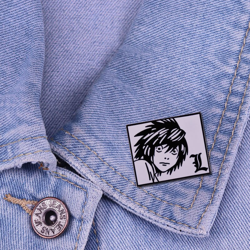 C2112 Death Note Anime Kūrybiškumas Kietas emalio smeigtukas Ženkliukas Kuprinė Apykaklė Atvartas Papuošalai Draugai Gimtadienio Dovanos vaikams