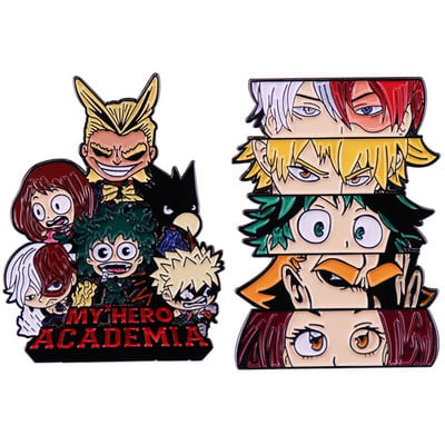 C2170 My Hero Academia Badges με καρφίτσες για πέτο κοσμήματα Anime Καρφίτσα με καρφίτσα από σμάλτο για ρούχα Αξεσουάρ σακιδίων πλάτης Manga