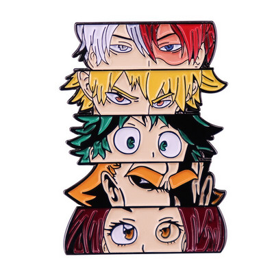 C2170 My Hero Academia Badges με καρφίτσες για πέτο κοσμήματα Anime Καρφίτσα με καρφίτσα από σμάλτο για ρούχα Αξεσουάρ σακιδίων πλάτης Manga