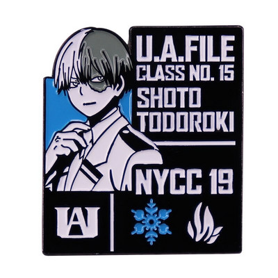C2170 My Hero Academia Badges με καρφίτσες για πέτο κοσμήματα Anime Καρφίτσα με καρφίτσα από σμάλτο για ρούχα Αξεσουάρ σακιδίων πλάτης Manga