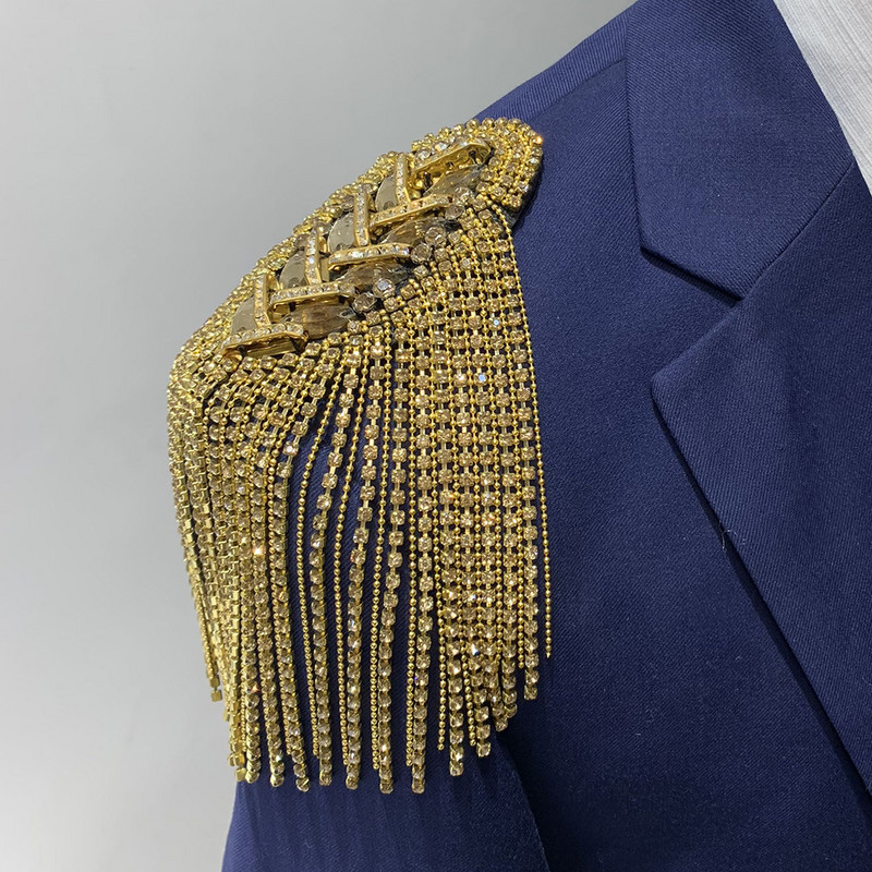 Strapcová retiazka, nárameník s kamienkami, strapcové nárameníky, kostýmové strapce, nárameníky s odznakom na ramene