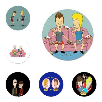 καρτούν Beavis And Butthead Icons Καρφίτσες Διακοσμητικό σήμα Καρφίτσες Μεταλλικές κονκάρδες για διακόσμηση σακιδίου