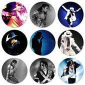 58mm Michael Jackson Dance Badge Καρφίτσα Αξεσουάρ καρφίτσας για Ρούχα Δώρο Δώρο για το σακίδιο πλάτης