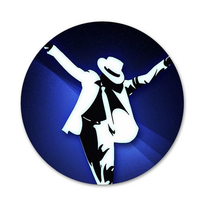 58mm Michael Jackson Dance Badge Καρφίτσα Αξεσουάρ καρφίτσας για Ρούχα Δώρο Δώρο για το σακίδιο πλάτης